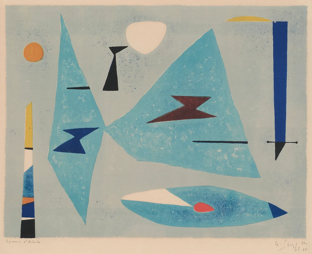 Singier, Gustave — "Point du Jour" 1955 — Kunst/Grafikk — Blomqvist