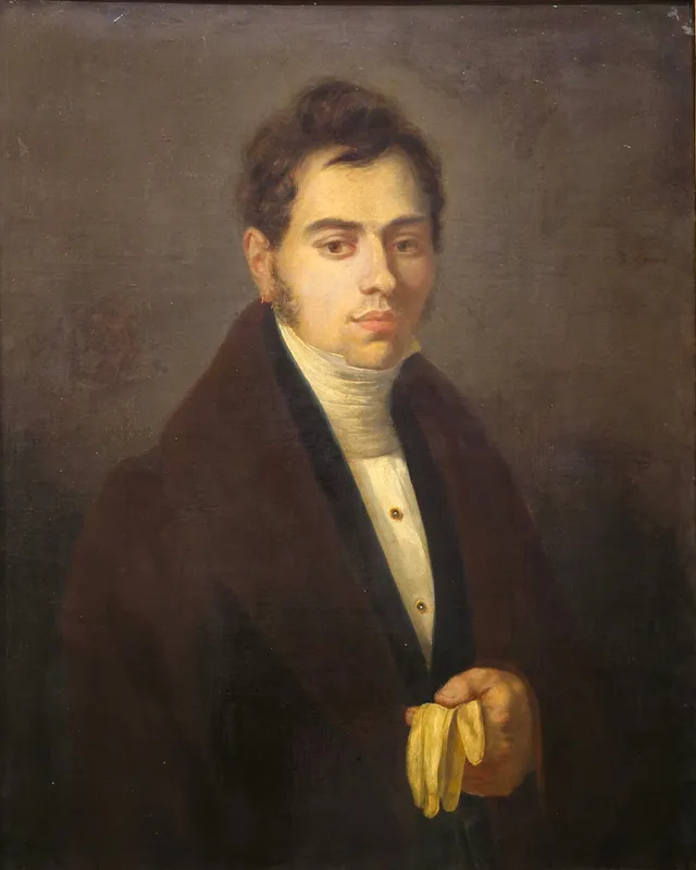 ESCUELA FRANCESA, HACIA 1835. Retrato de un joven.