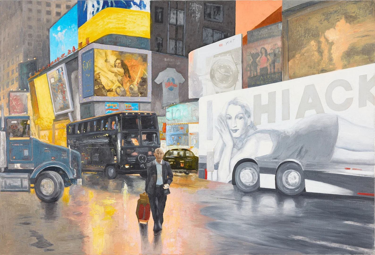 LENNART OLAUSSON (FÖDD 1944). Times Square, New York. — Paintings — Stockholms Auktionsverk Magasin 5