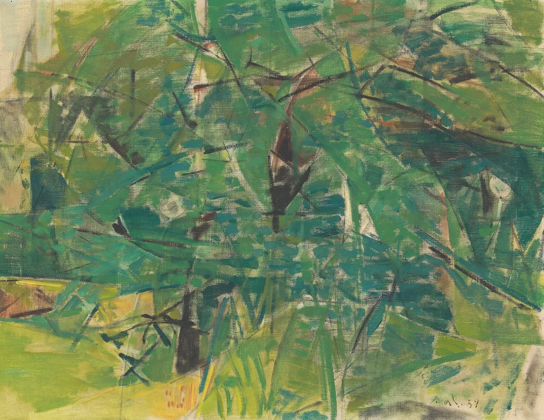 Dal, Harald — "Fra haven" 1959 — Kunst/Maleri — Blomqvist