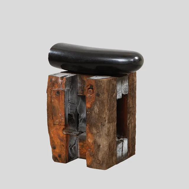 CLAES HAKE. Skulptur, signerad och daterad -89.