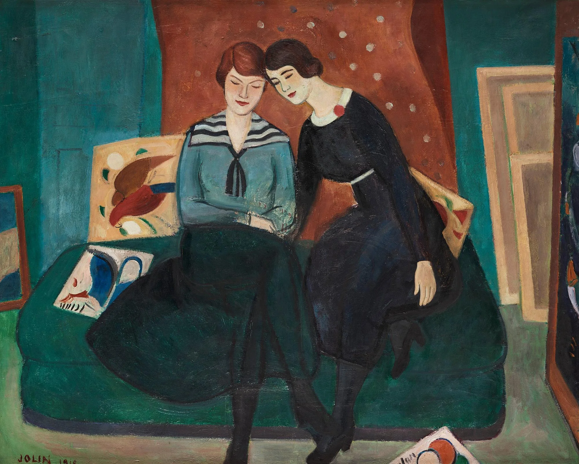 Einar Jolin, "Två målarinnor". — Bukowskis