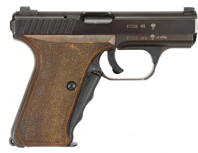 PISTOL, fabrikat Heckler& Koch, modell P7 M8, kaliber 9x19, tillv.nr 87256, se-nr SE2210804.