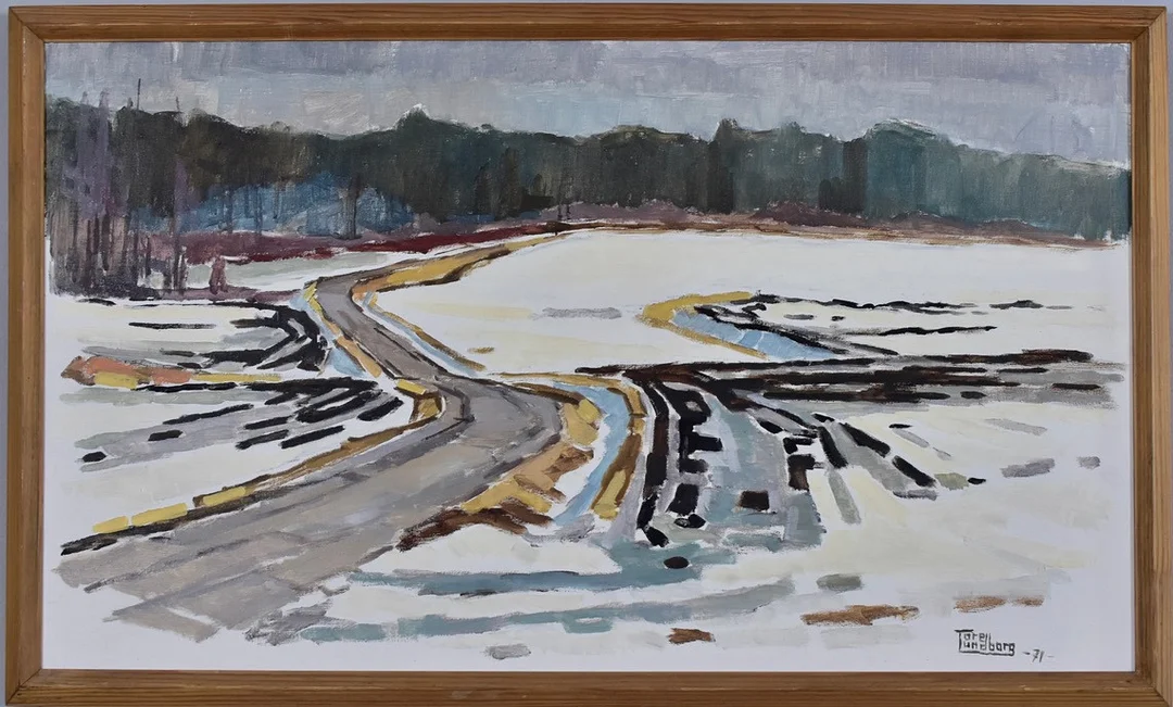 TORE LUNDBORG. Olja på pannå. — Paintings — Halmstads Auktionskammare
