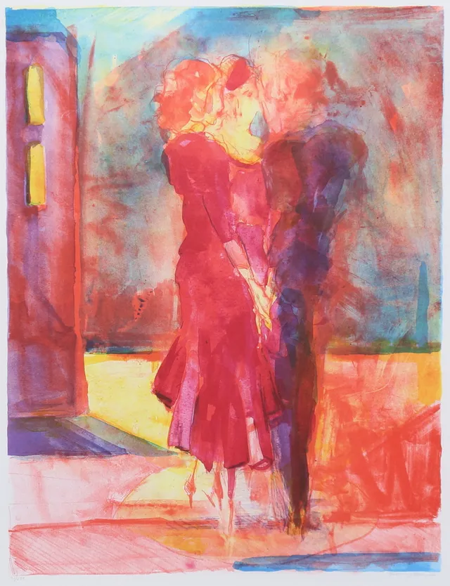 ELISABETH JANSSON. Färglitografi, signerad och numrerad 40/290.