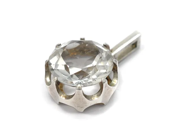 HÄNGE, silver, bergkristall, Bengt Hallberg, vikt 6,9 g.