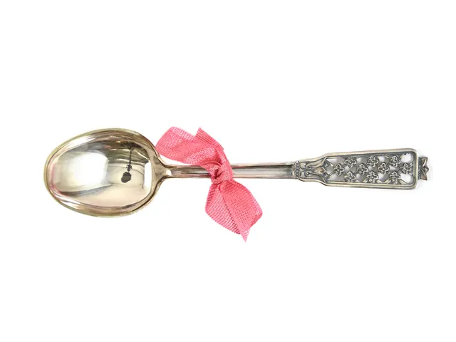 DOPSKED, silver, Prinsess modell, Ceson Guldvaru, Göteborg 1976, vikt 32,4 g, etui