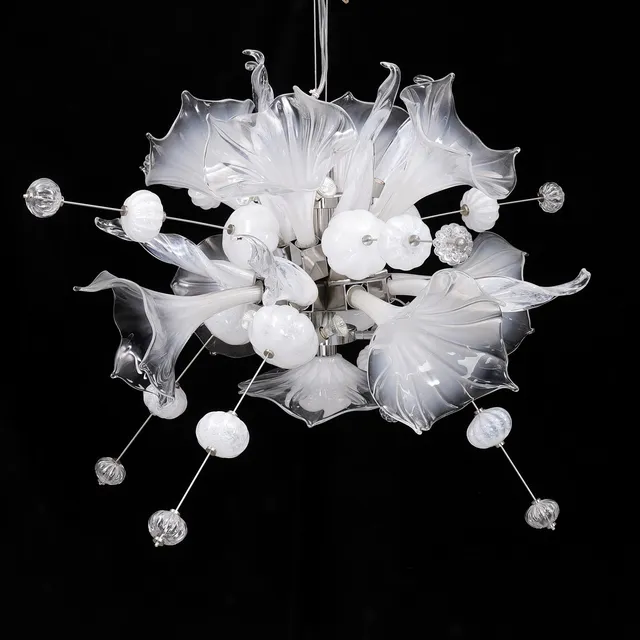 PETER NILSSON. Taklampa, glas, "Kumulus ´95", BSweden.