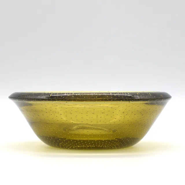 BULLICANTE. MURANO-GLASSCHALE VINTAGE. IM MID-CENTURY DESIGN.