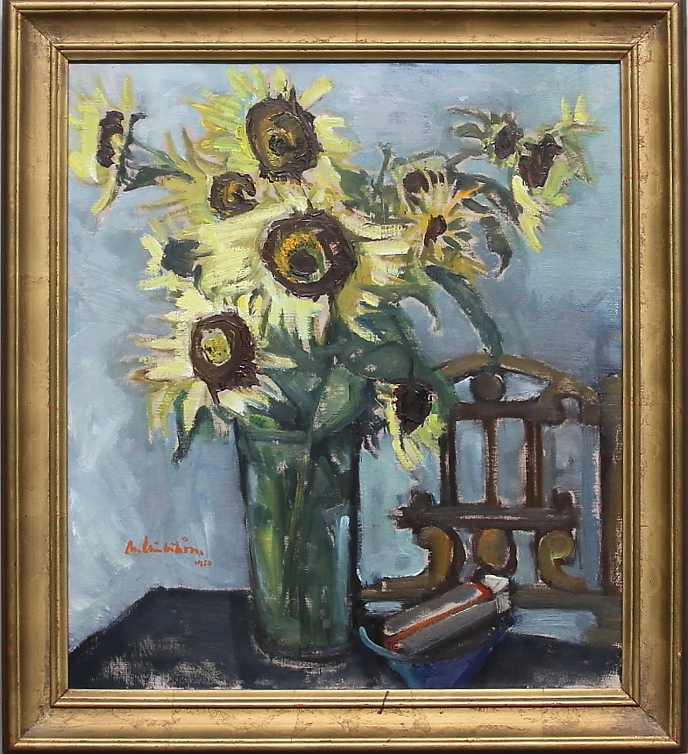 MARTIN LINDSTRÖM. Olja på duk, signerad och daterad 1950. — Paintings — Gomér & Andersson Linköping