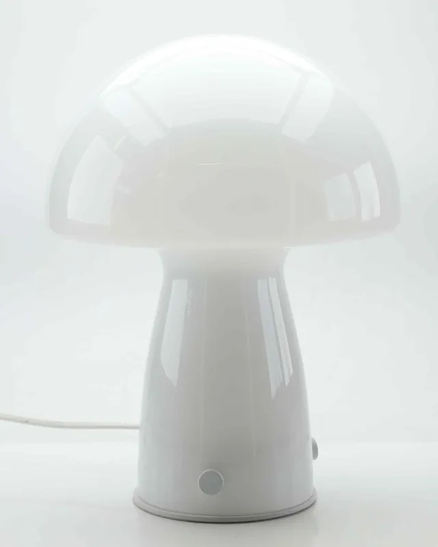 BORDSLAMPA, svampmodell, glas, 1900-tal.