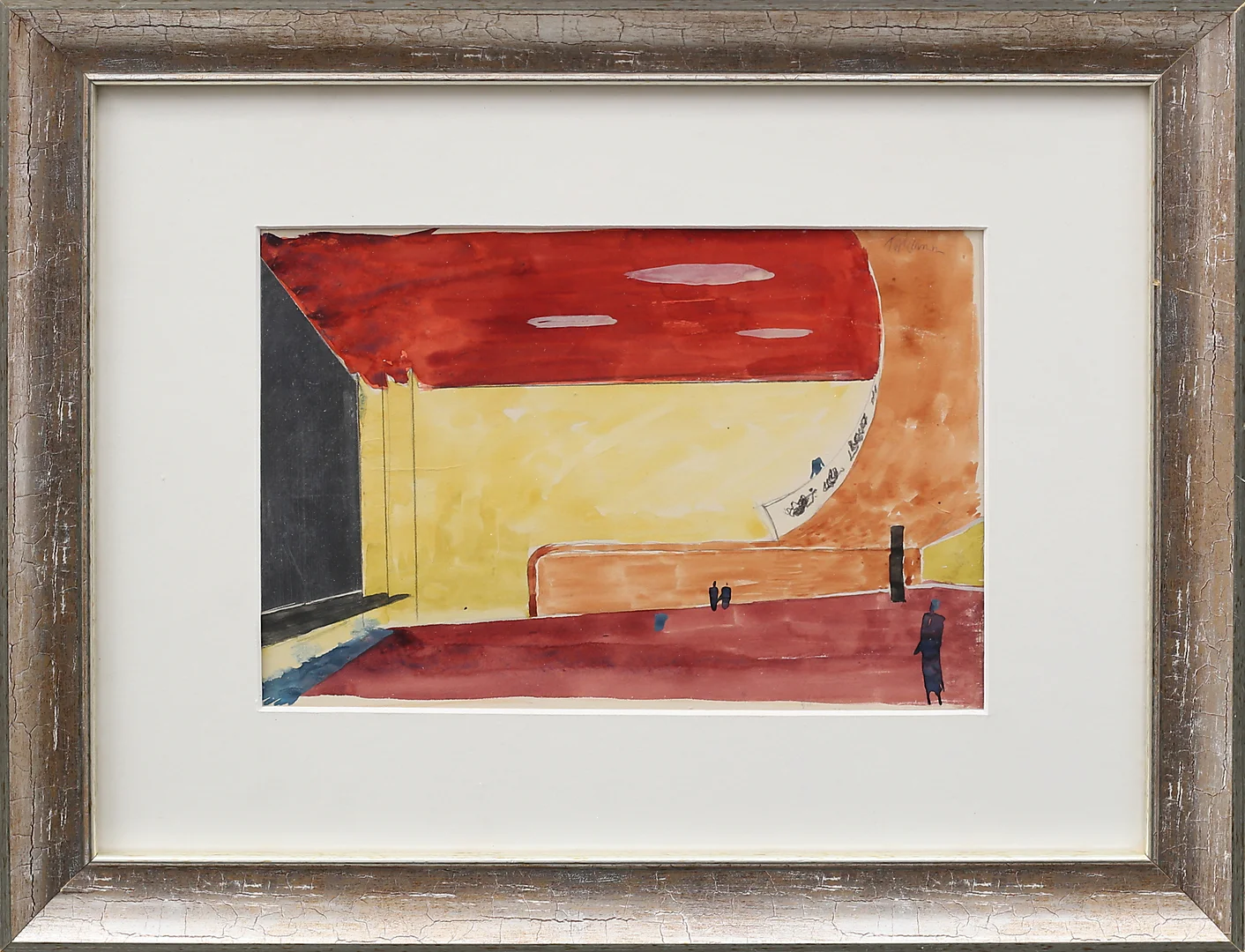 GUNNAR TORHAMN. Scen, akvarell, signerad Torhamn. — Paintings — Garpenhus Auktioner