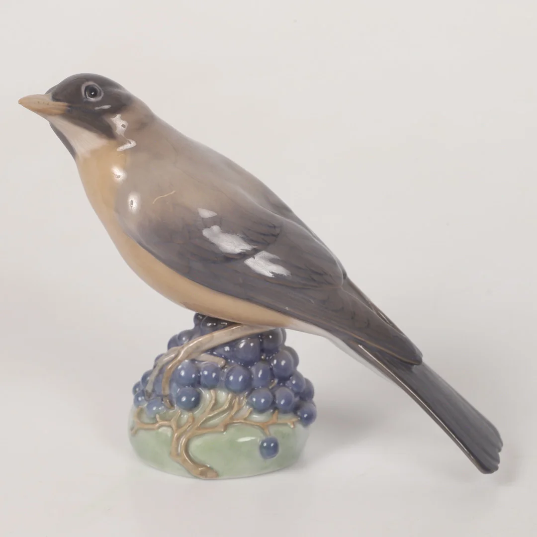 FIGURIN, fågel, porslin, Royal Copenhagen, Danmark. — European — Helsingborgs Auktionskammare