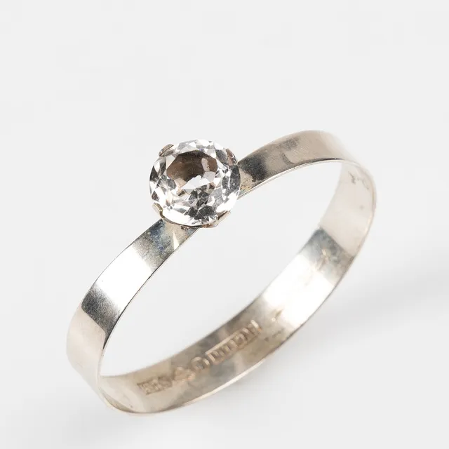 KARL-ERIK PALMBERG "Pege", Alton, armring, bergkristall och silver.