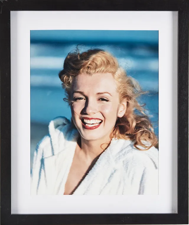ANDRE DE DIENES. Porträtt av Marilyn Monroe, fotografi, intyg à tergo Chuck Murphy One West Publishing.