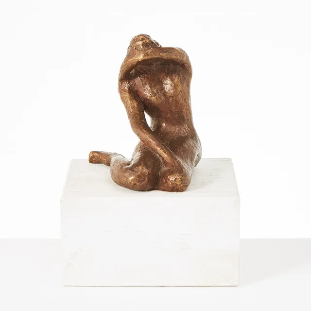 MARGARETA SJÖDIN (FÖDD 1942). "Ung", brons.