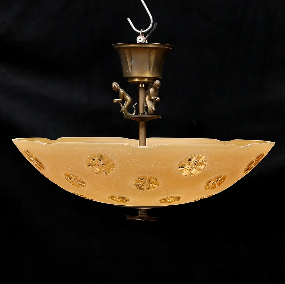 TAKLAMPA, Art Deco, 1920-/30-tal. — Ceiling lights — Gomér & Andersson Norrköping