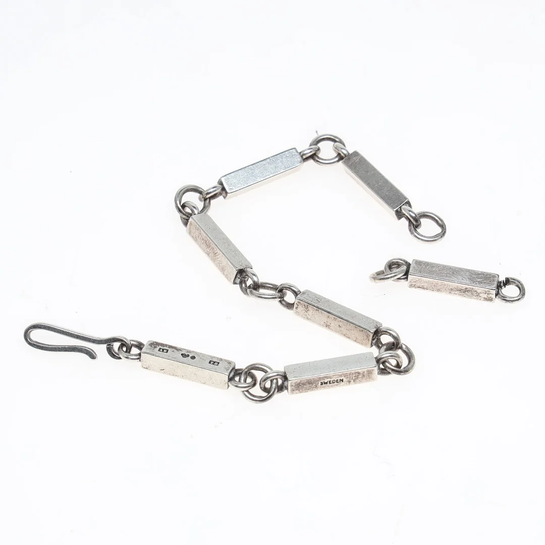 WIWEN NILSSON. Armlänk, sterlingsilver, Lund 1945. — Bracelets — Stockholms Auktionsverk Helsingborg