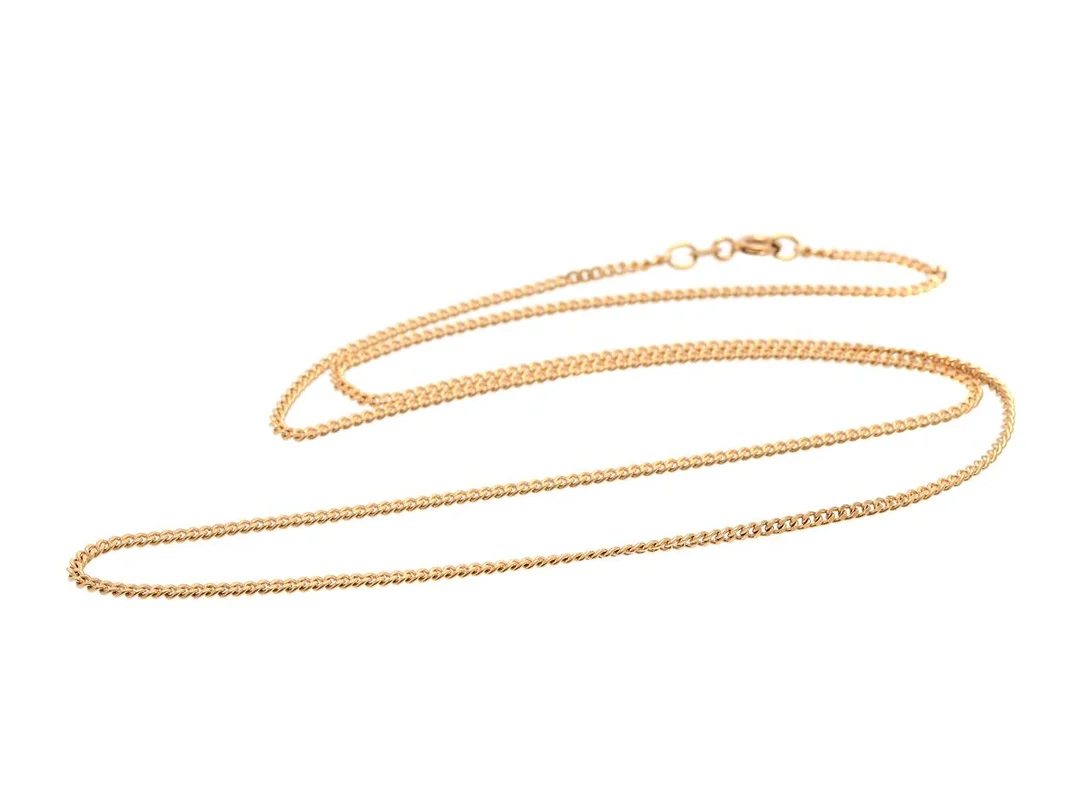 KEDJA, 18K guld, pansarlänk, Balestra, längd 60 cm, vikt 9,3 g. — Smycken/Halskedja — Kaplans