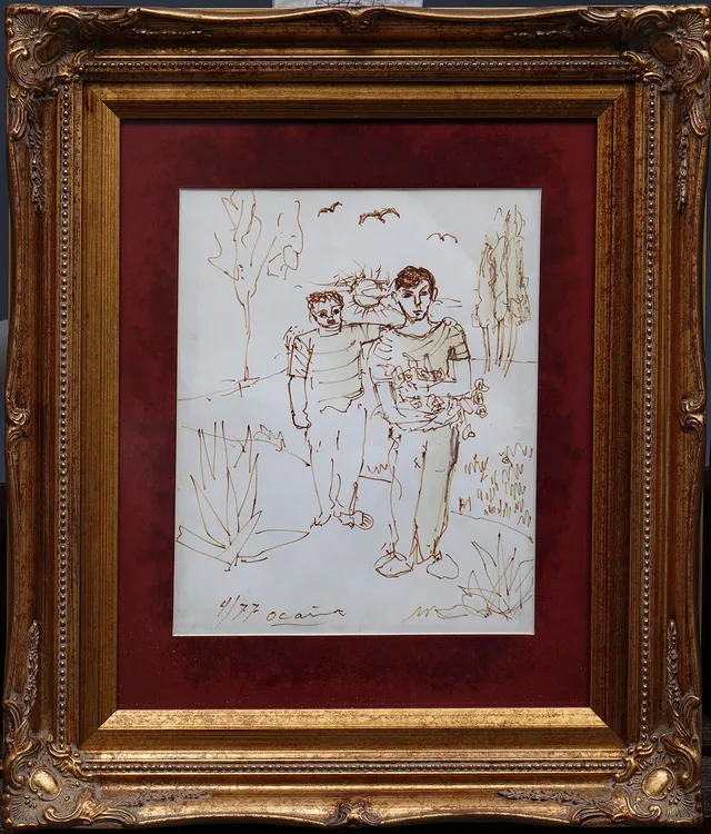 JOSÉ PÉREZ OCAÑA, "OCAÑA". Two boys.