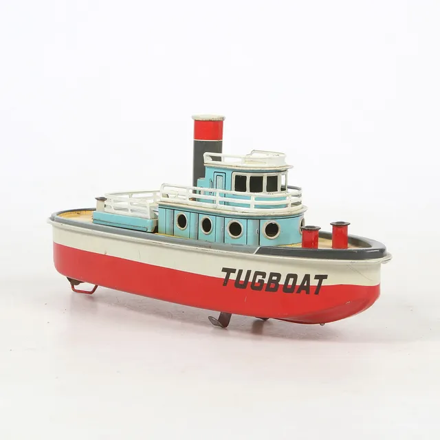 PLÅTLEKSAK, bogserbåt, "Tuggy", Japan, 1900-talets mitt.