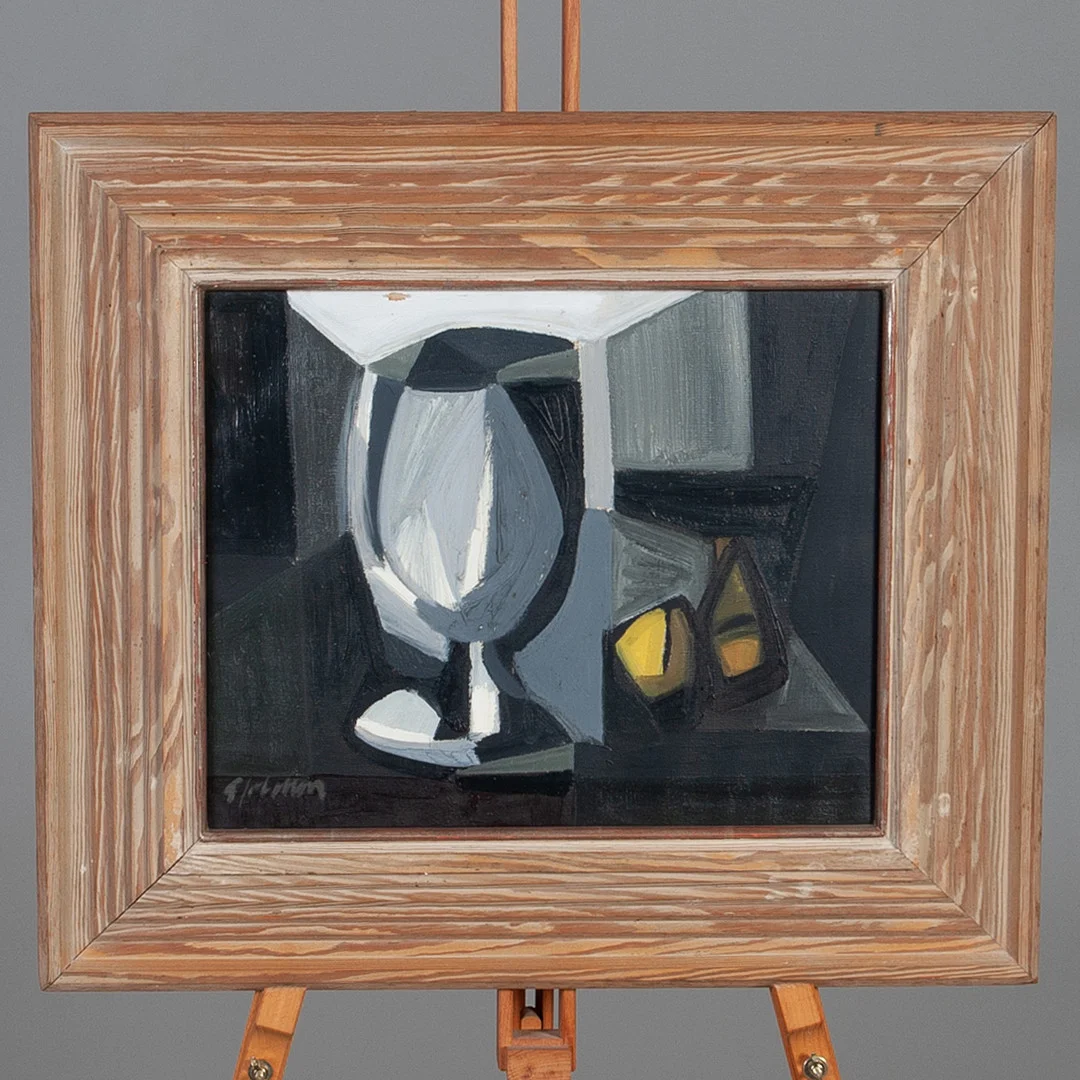 GUNNAR JOHNSSON. Olja på duk, stilleben, signerad. — Paintings — Laholms Auktionskammare