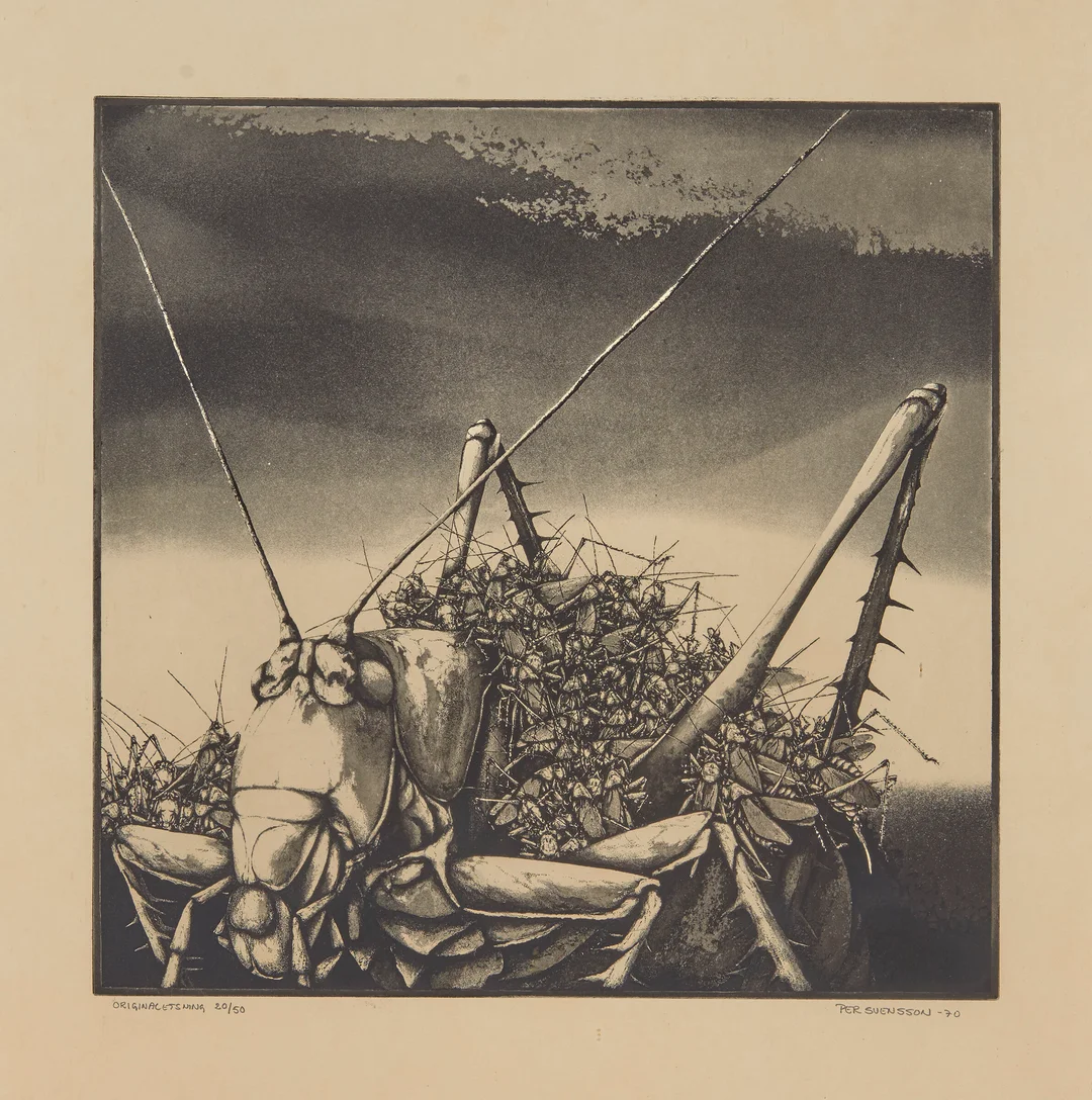 Svensson, Per — Gresshoppe, 1970 — Kunst/Grafikk — Blomqvist