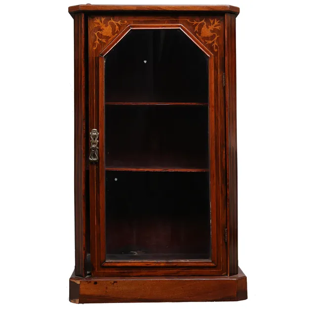 Victorian mahogany display cabinet, 20th Century.