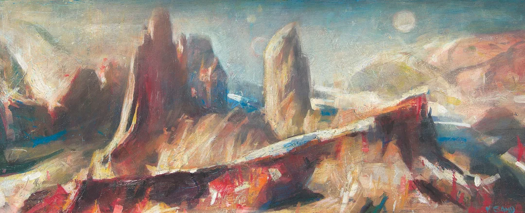Sand, Vebjørn — Sør-Rondane, Antarktis — Kunst/Maleri — Blomqvist