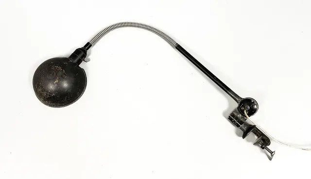ARBETSLAMPA, plåt, Venditor, Köbenhamn, 1900-talets mitt.