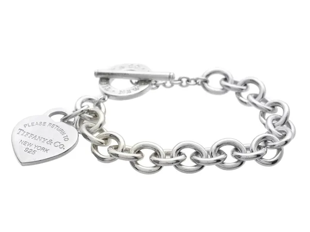 TIFFANY & CO, armband, Retun to Tiffany, sterlingsilver, längd 17, vikt 31,9 g, originaletui, påse.