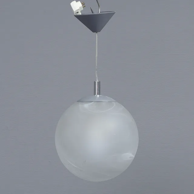 KLOTLAMPA, OPALGLAS, WOFI LEUCHTEN, TYSKLAND, SAMTIDA.