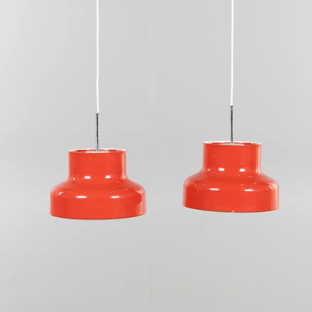 ANDERS PEHRSON. Takarmaturer, ett par, "Bumling", ateljé Lyktan, Åhus, dia 25 cm.