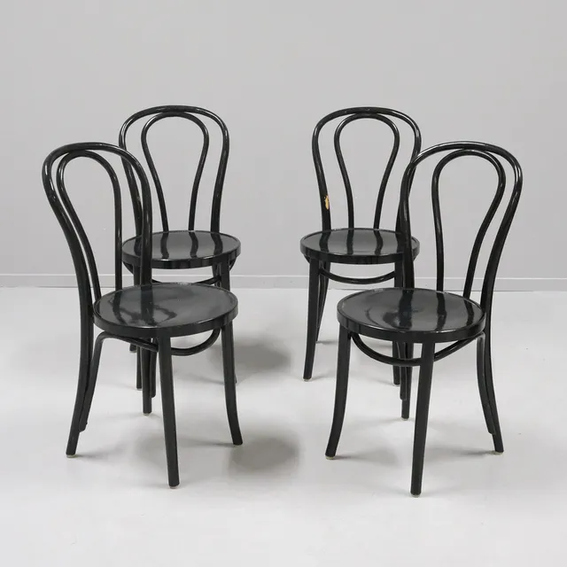 GILLIS LUNDGREN. CAFÉSTOLAR, "ÖGLAN", IKEA, FYRA STYCKEN.