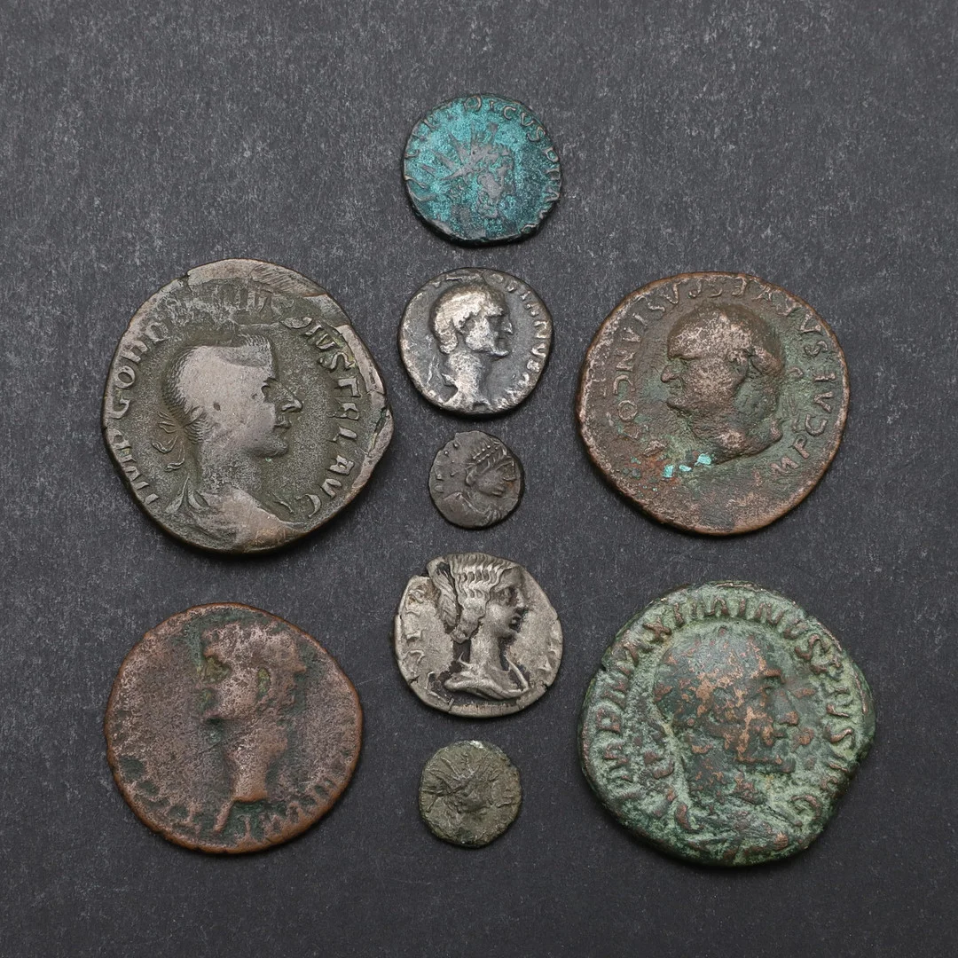 ROMAN IMPERIAL COINAGE: A SESTERTIUS OF MAXIMINUS AND OTHERS. — Coins & Banknotes — Lawrences Auctioneers
