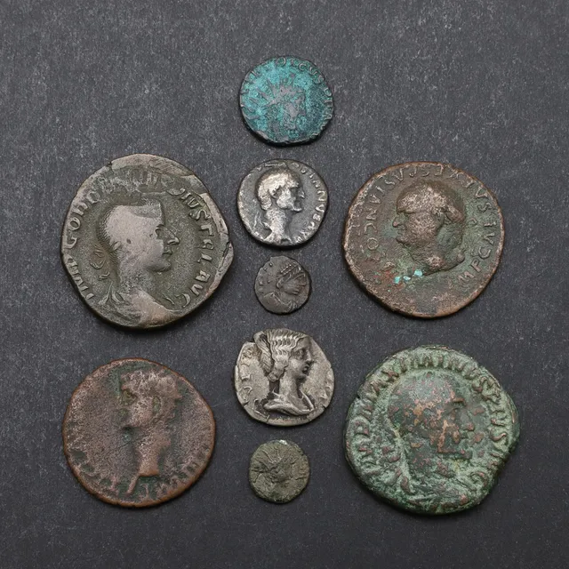 ROMAN IMPERIAL COINAGE: A SESTERTIUS OF MAXIMINUS AND OTHERS.