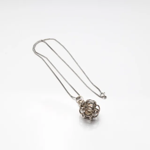 ELIS KAUPPI. hänge med kedja, silver, Finland.