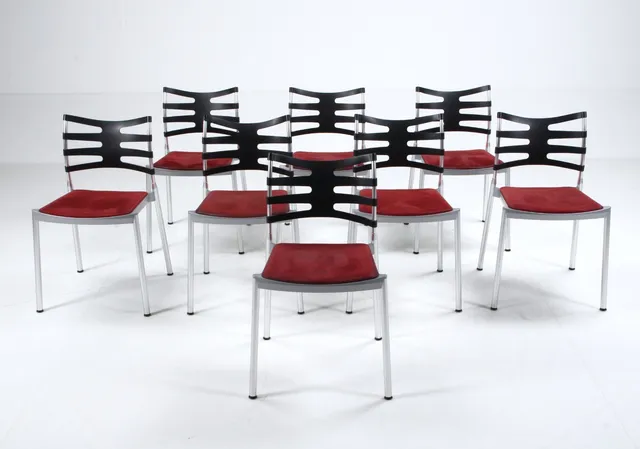 Kasper Salto. Eight chairs, model 'Ice' (8)