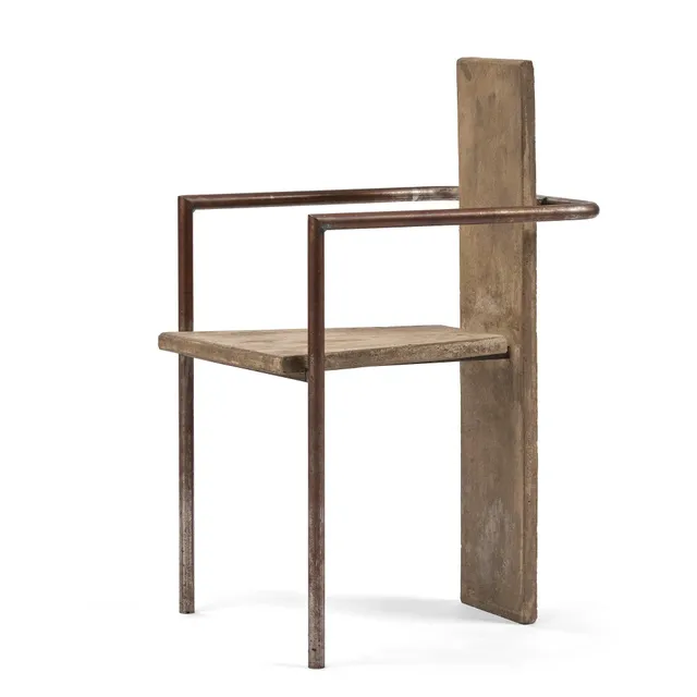 Jonas Bohlin, karmstol, "Concrete", provex, Källemo, Värnamo, efter 1981.