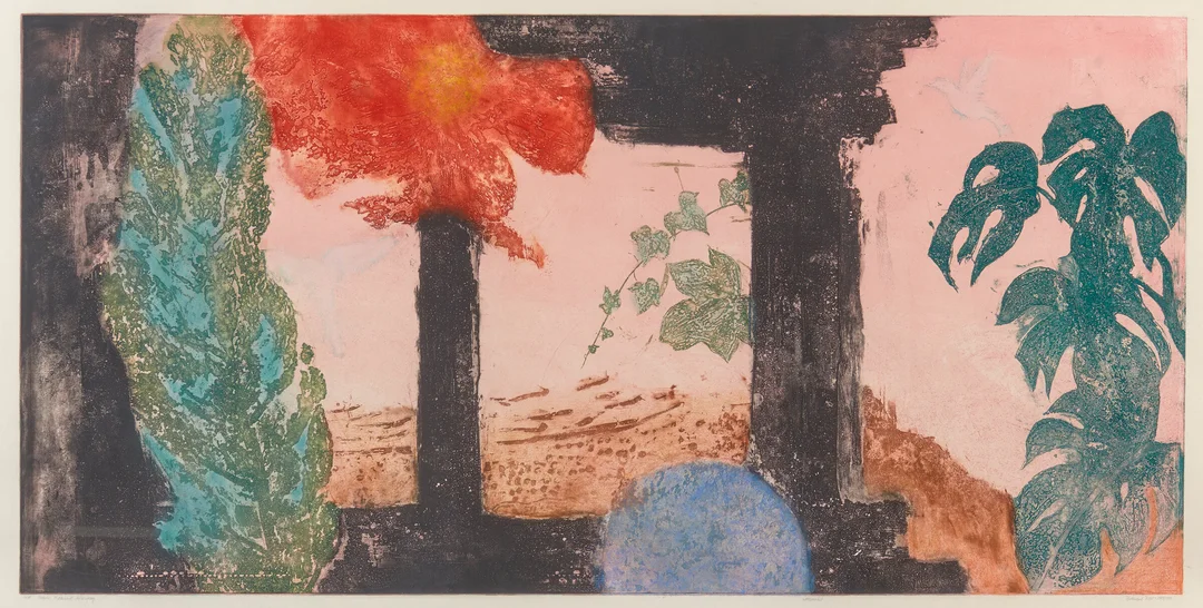 Finne, Ferdinand — "Thassos, Middelhavet, Solnedgang" 1989/92 — Kunst/Grafikk — Blomqvist