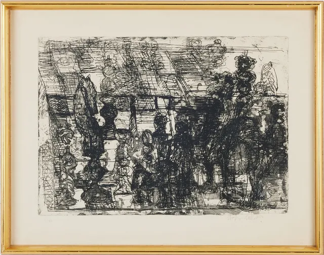 STAFFAN HALLSTRÖM. Litografi, signerad, numrerad 6/25.