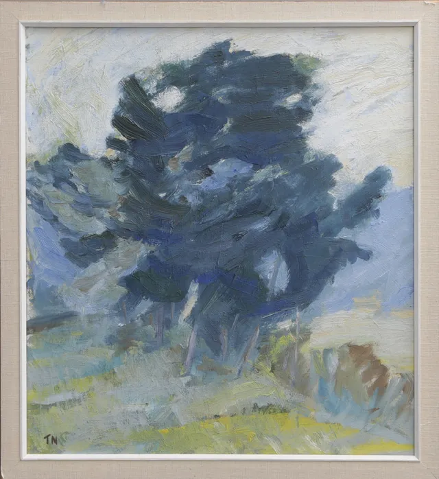 TAGE NILSSON. OLJA, på duk "Träd" signerad, 1967.