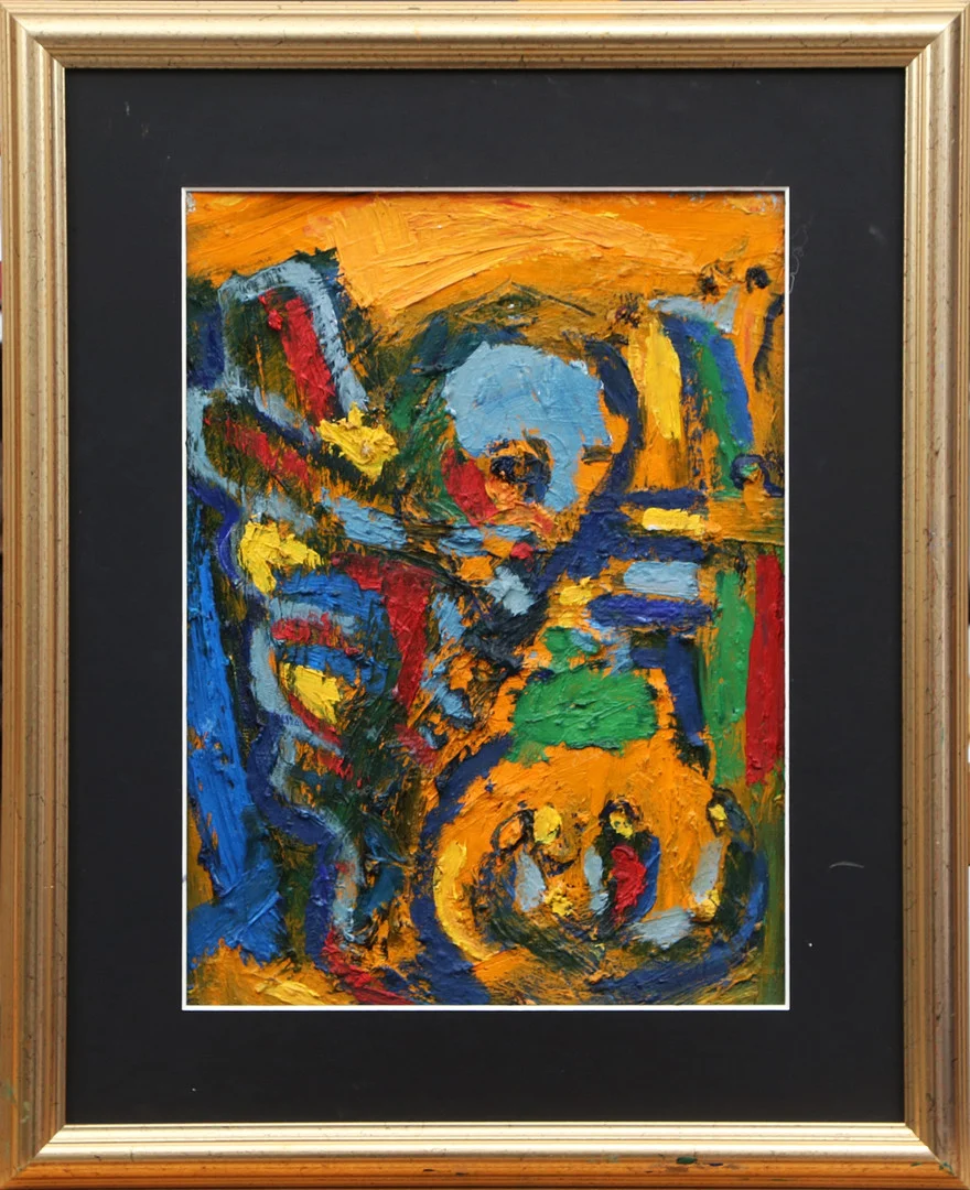ANDERS WOLLIN. OLJA, på pannå "Honungsbiet". — Paintings — Kalmar Auktionsverk