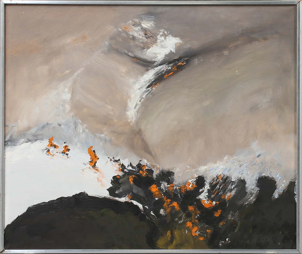 SIXTEN FAGER. "Höstljus i högfjäll". Olja på duk, signerad. — Paintings — Göteborgs Auktionsverk