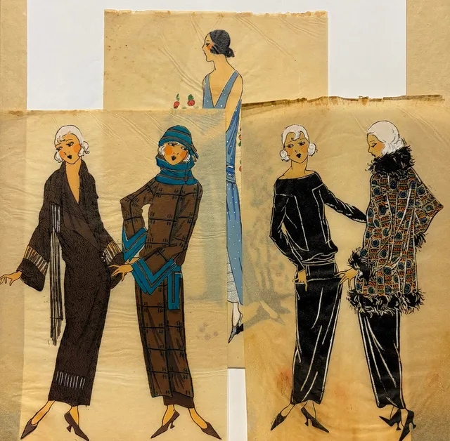 "Très parisien", figurines of women's fashion.