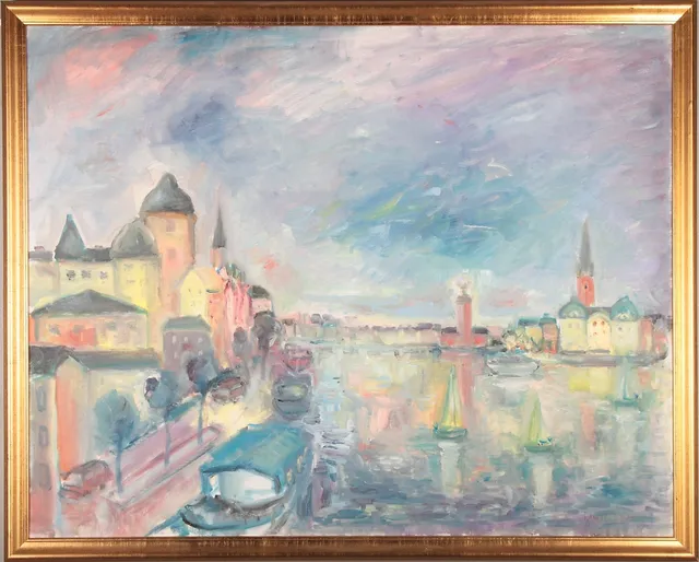 BÖRJE FRYKENSTAM. olja på duk, signerad.