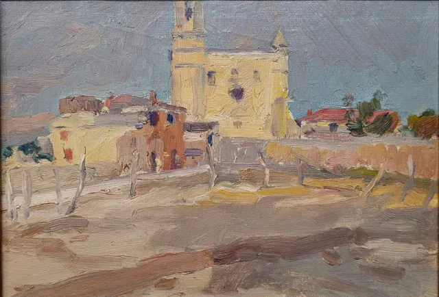 FRANCESC GIMENO (1858-1927). Vista de Torroella de Montgrí.