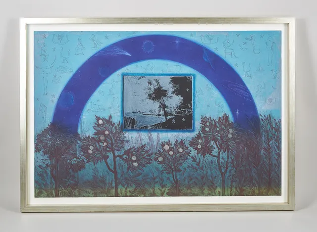TUULA LEHTINEN (1956). "Vinterträdgård", signerad samt daterad 1995, etsning och akvatinta, P.l.