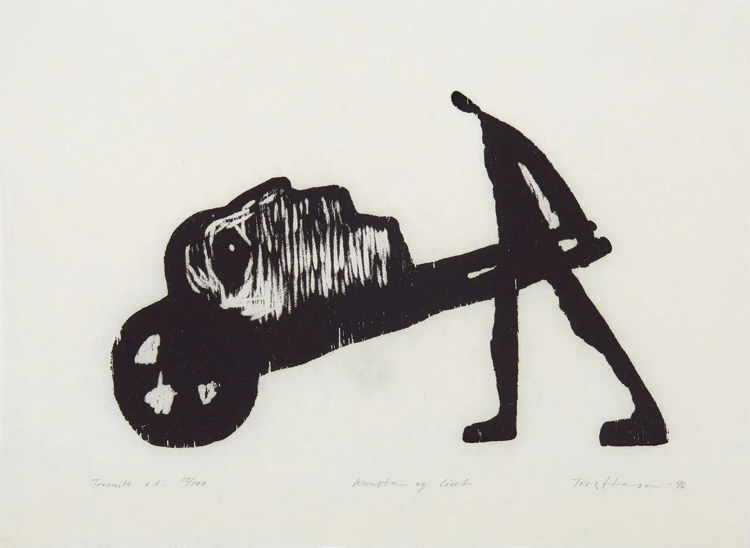 Hansen, Tore — "Kunsten og livet" 1996 — Kunst/Grafikk — Blomqvist