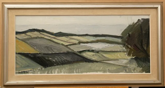 ALLAN ERWÖ. Olja på duk, landskap, signerad.